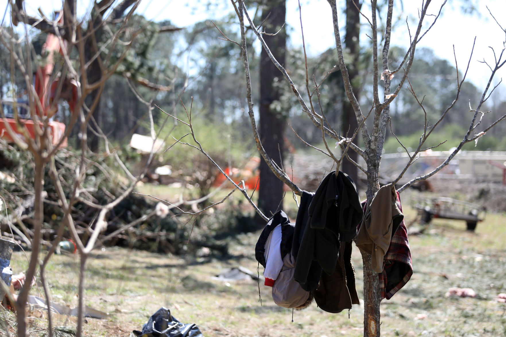 Tornado damage on Lee County Road 294